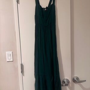 Reformation Green Maxi Dress never worn
